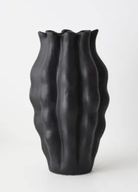 Eudora Black vase