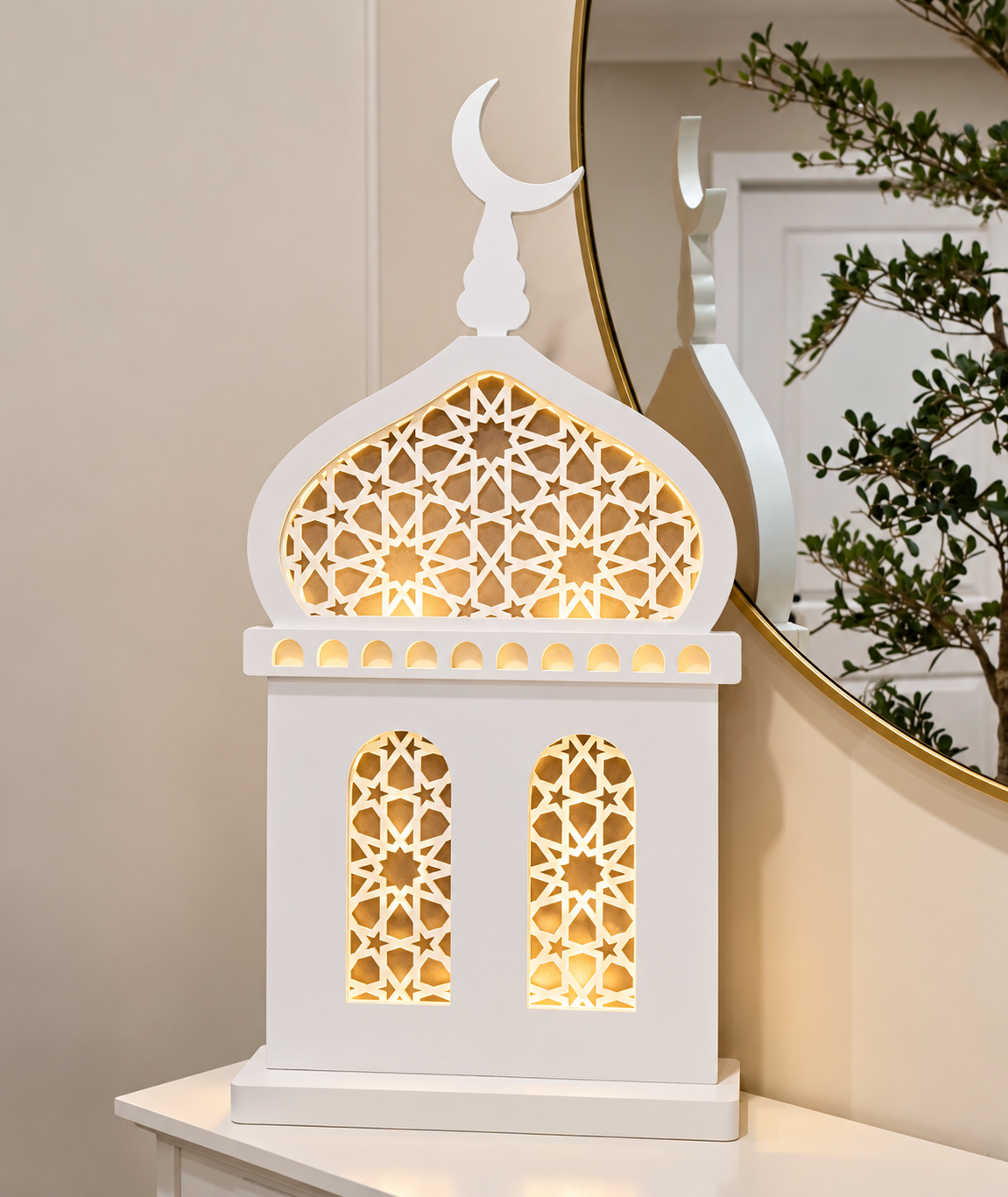 Rawdah light up mosque