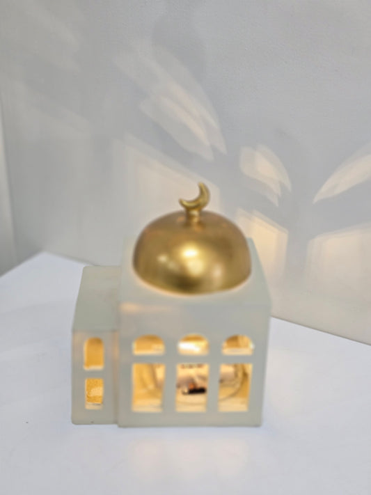 Ramadan/eid beige light up mosque
