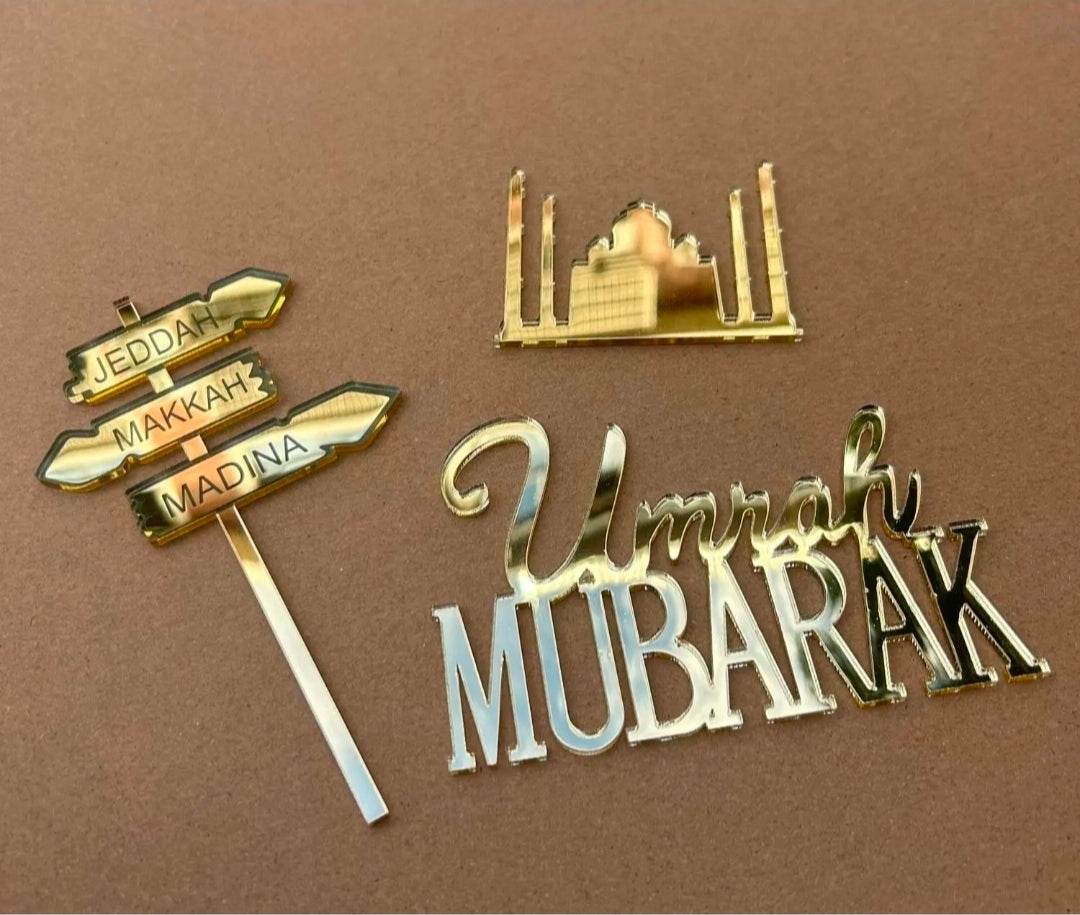 Umrah cake topper