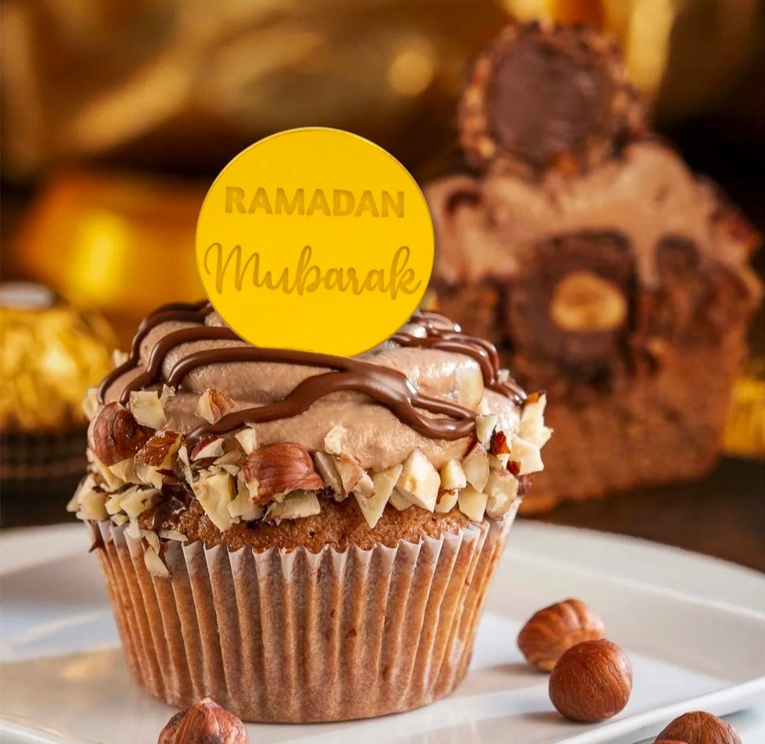 Ramadan mubarak cake toppers