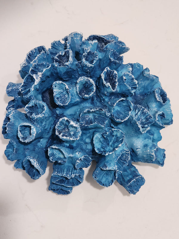 Blue coral decor