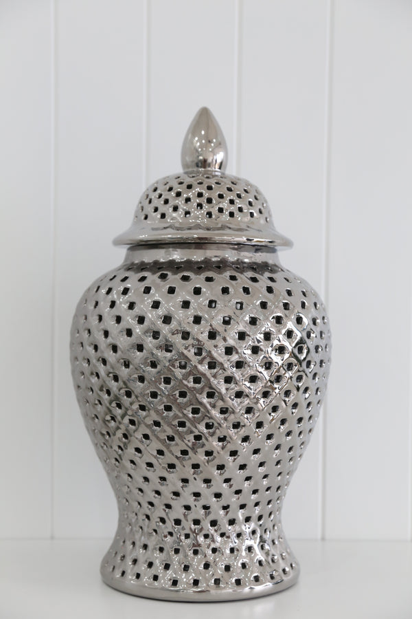 -Chrome ginger jars