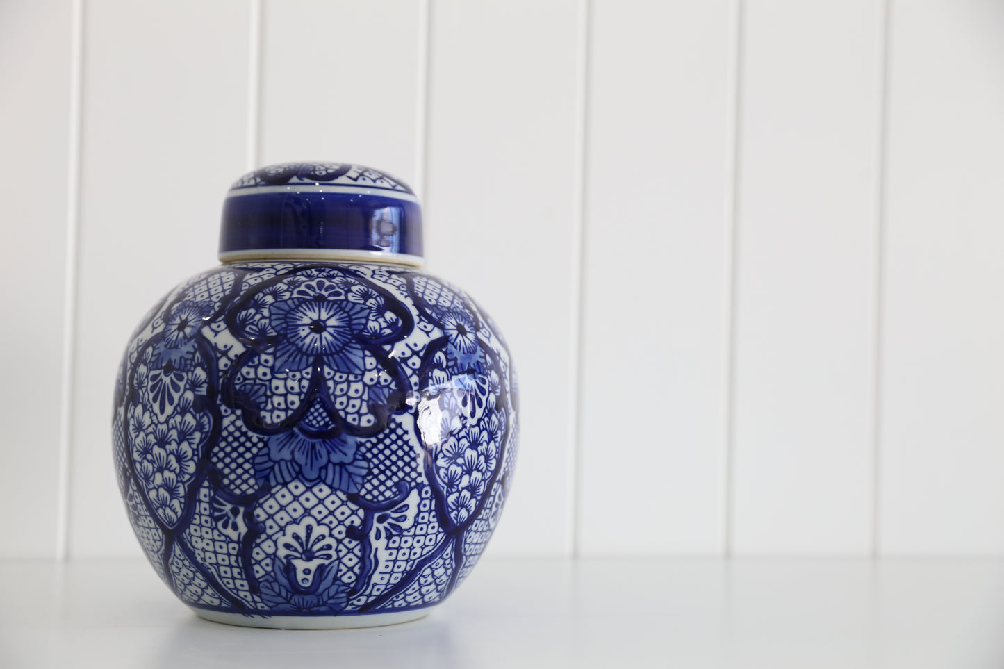 Sale- Blue Decorative jar