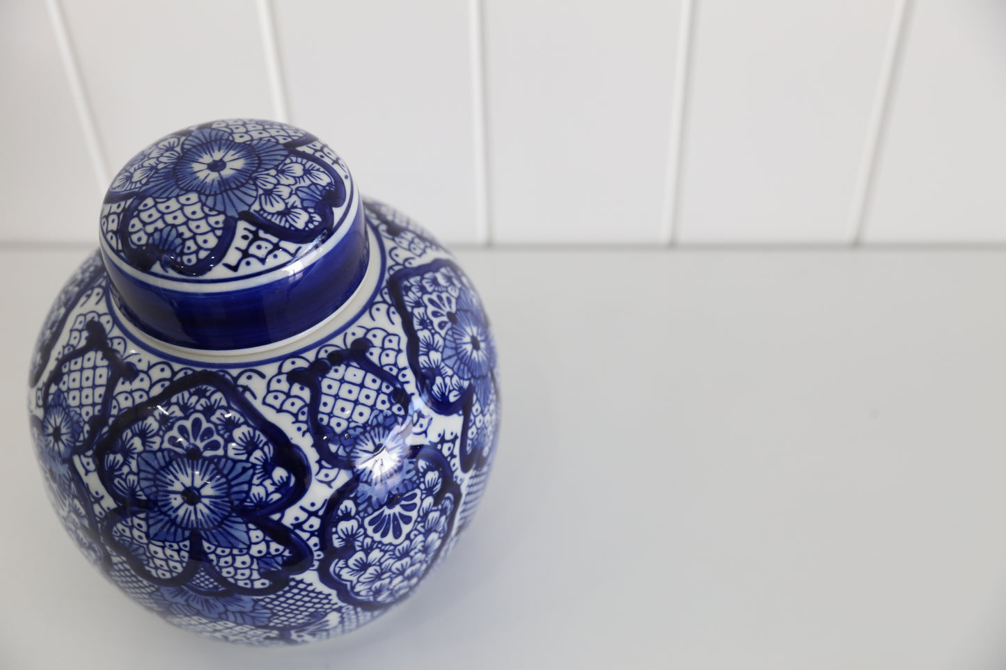 Sale- Blue Decorative jar