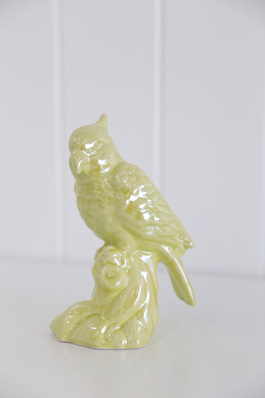 lime green  Bird Ornament