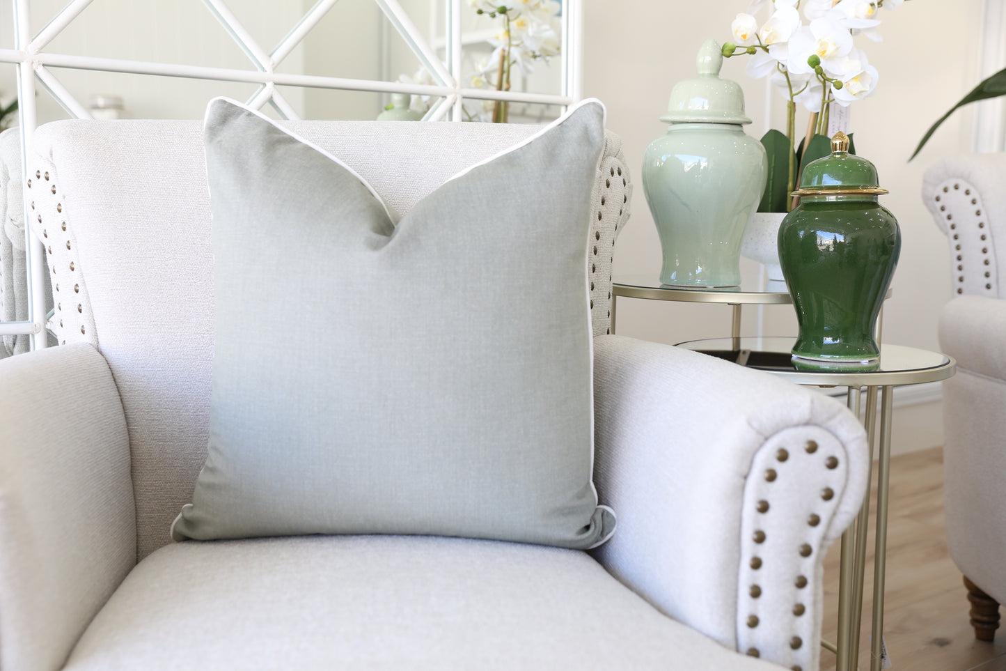 Textured Sage Green Cushion