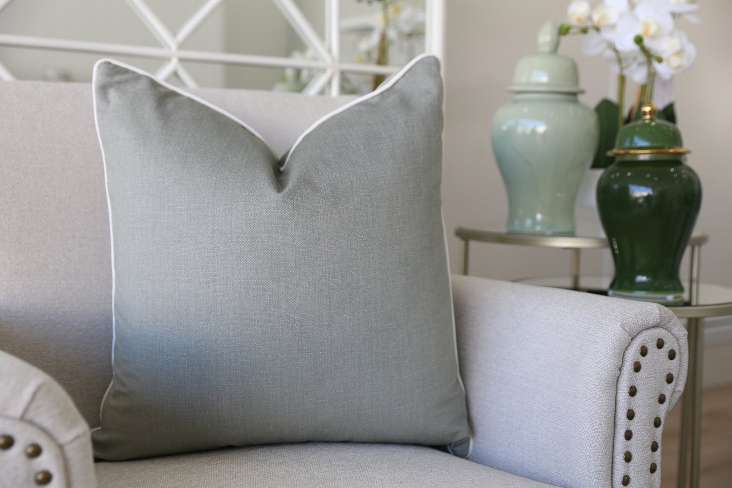 Textured Sage Green Cushion