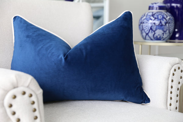 Regal Navy Cushion Rectangle