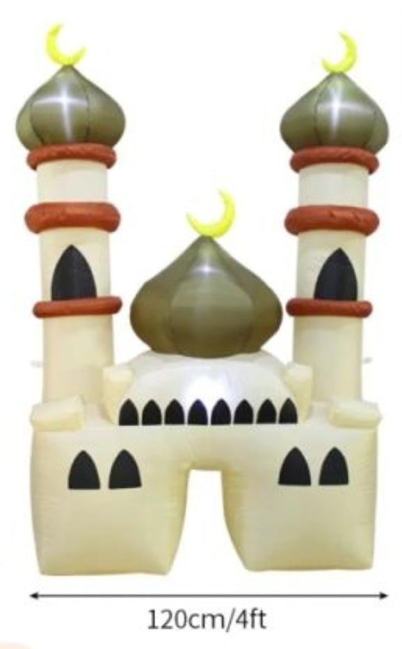 Beige ramadan  mosque inflatable