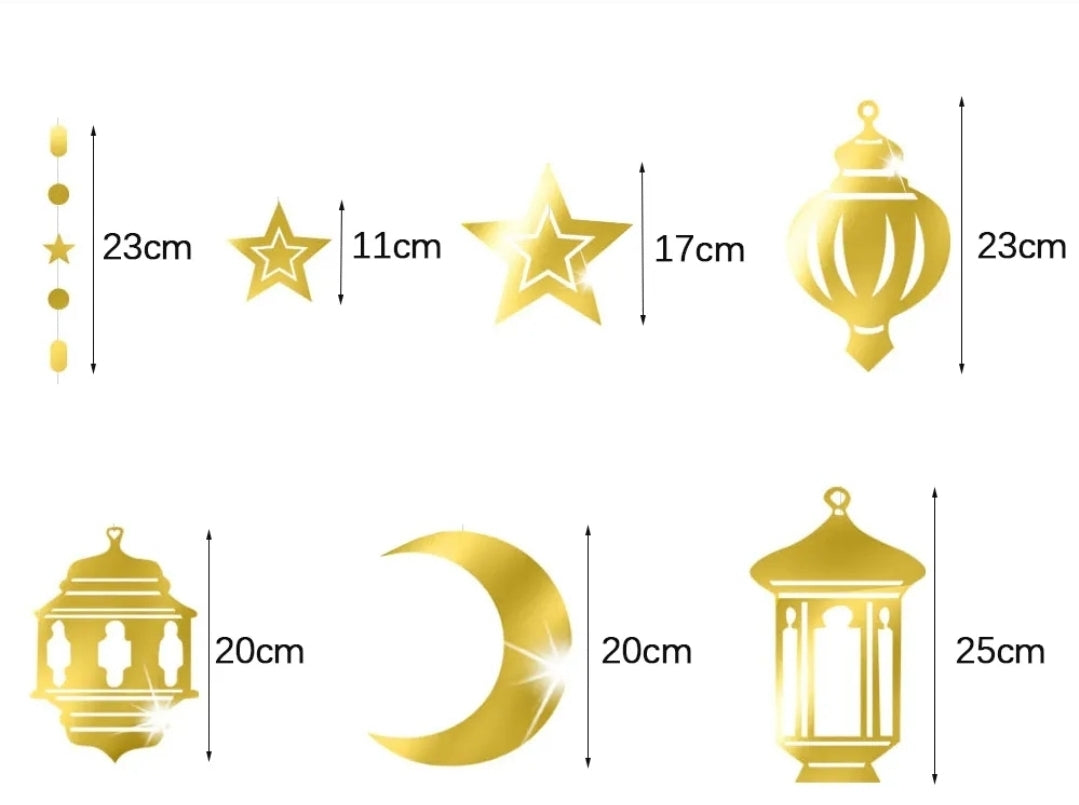 Hanging moon/lanterns Eid/ramadan