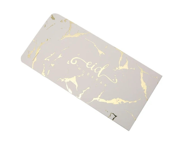 Gold /white marble Eid money  envelope