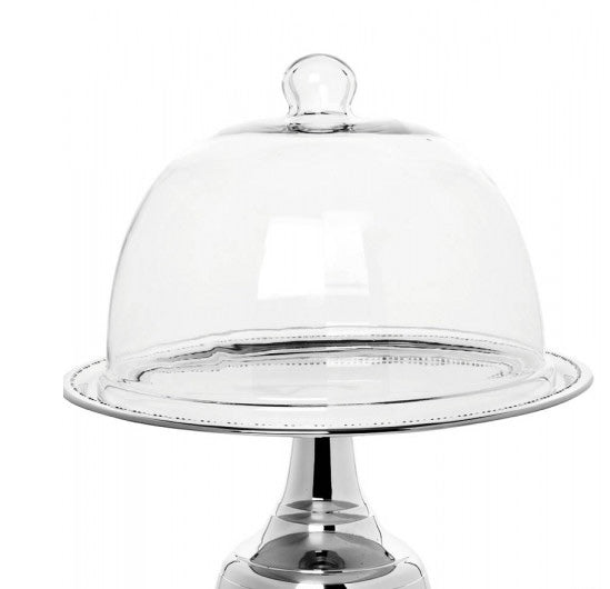 Cake Stand Wide Glass Cloche decor